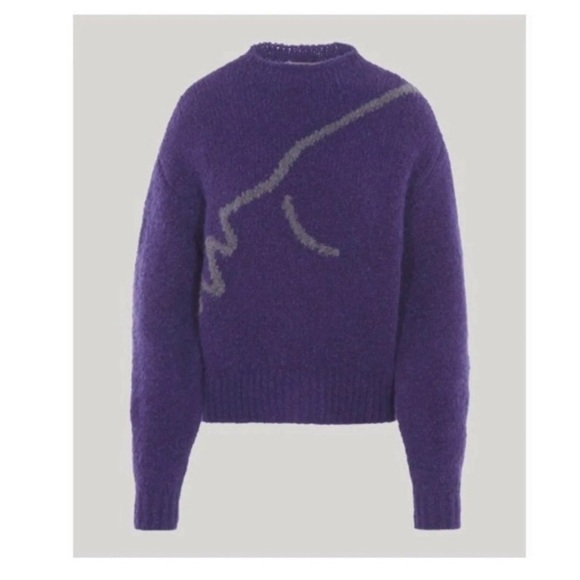 Paloma Wool Intarsia Virgo Purple Sweater - Picture 2 of 5